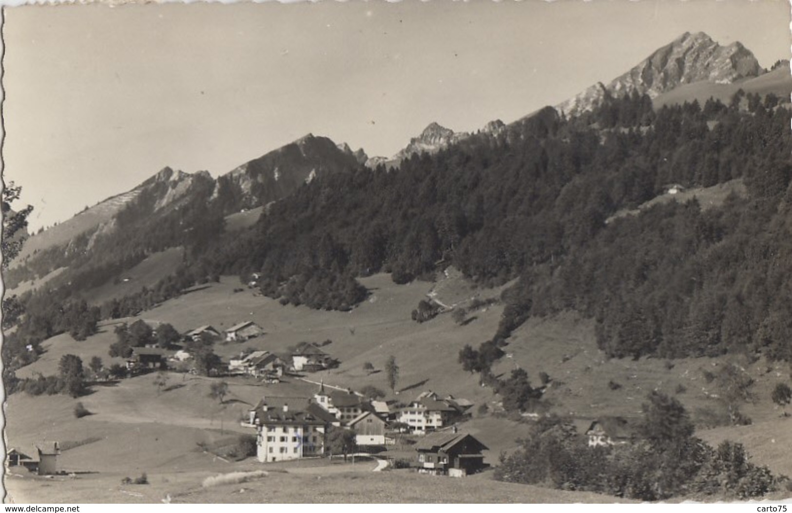 Suisse - Les Sciernes D'Albeuve - Panorama Village - Postmarked 1961 - Albeuve