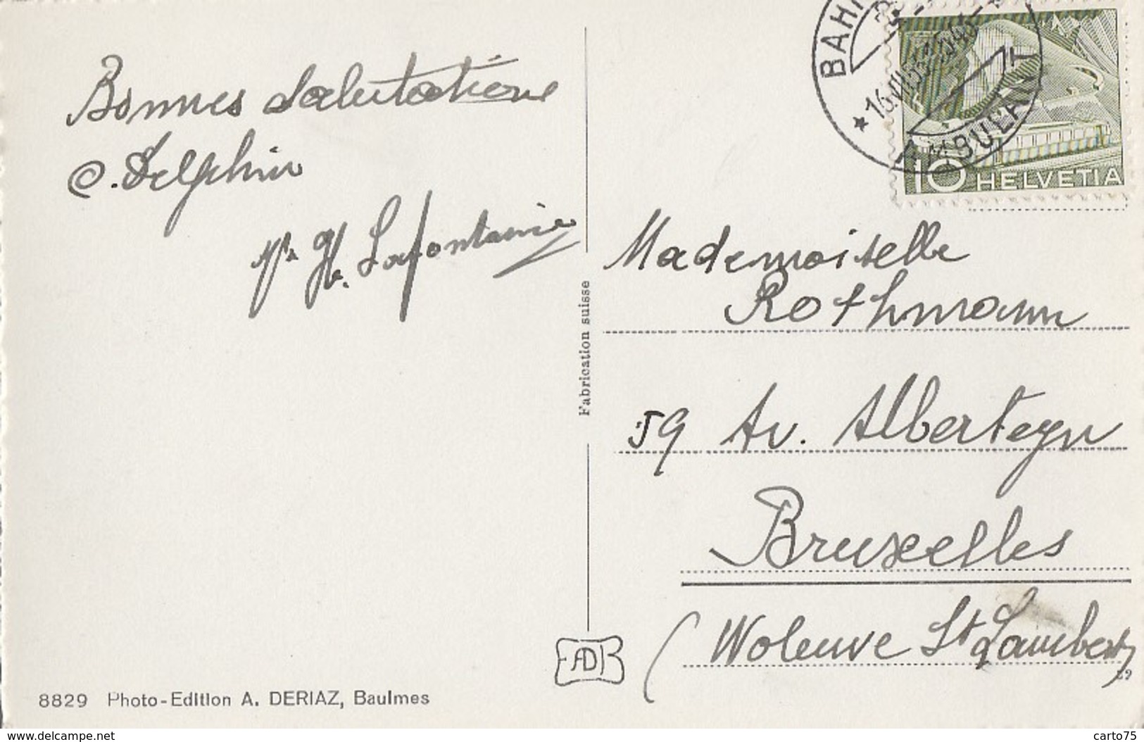 Suisse - Orbe - Vue Générale Ville - Postmarked 1953 - Orbe