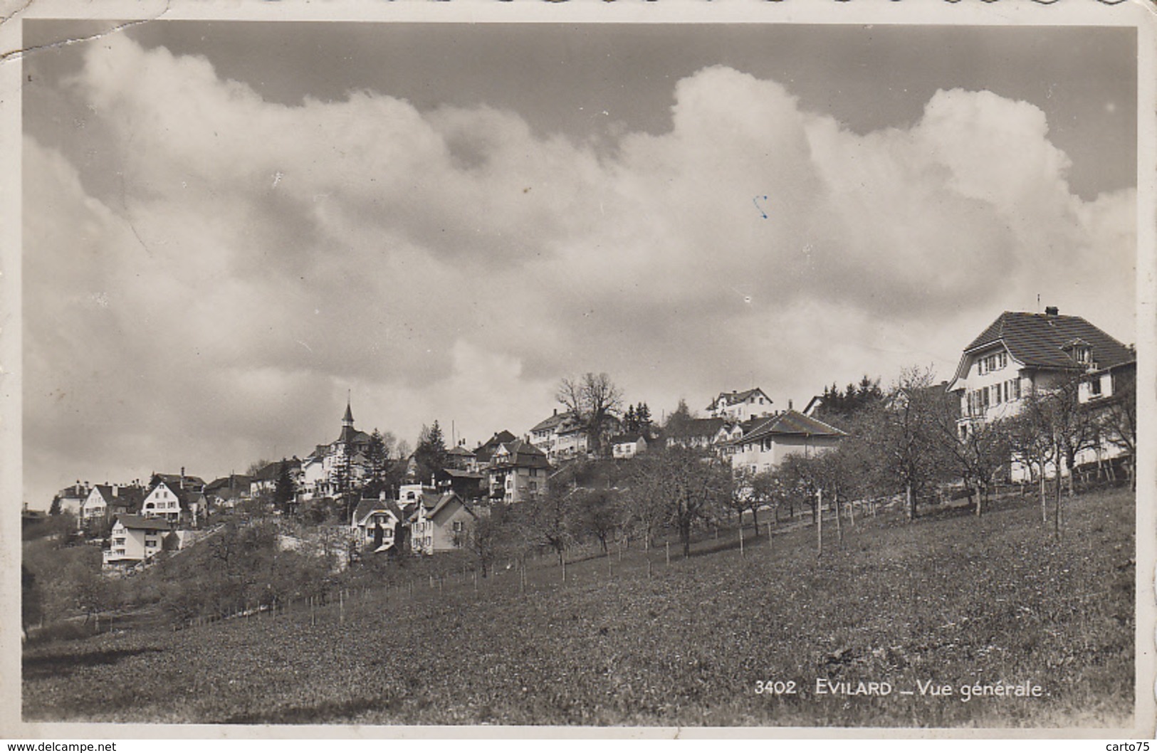 Suisse - Evilard - Vue Générale - Postmarked 1947 - Evilard