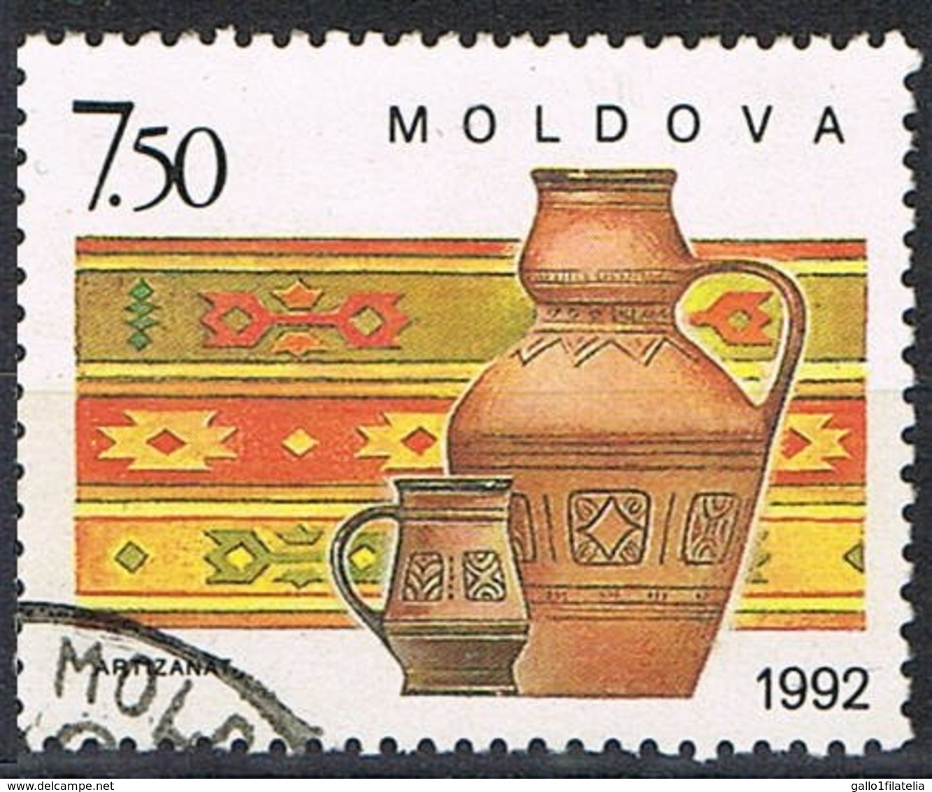 1992 - MOLDAVIA / MOLDOVA - ARTIGIANATO / HANDICRAFT - USATO / USED - Moldavië