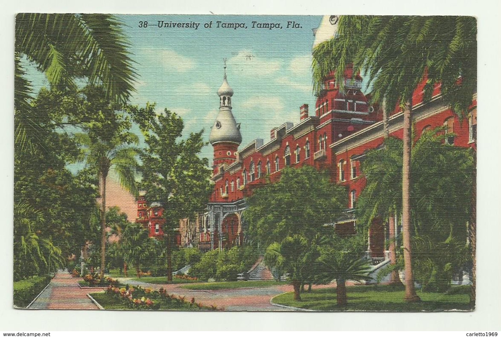 UNIVERSITY OF TAMPA, FLORIDA 1948 VIAGGIATA FP - Tampa