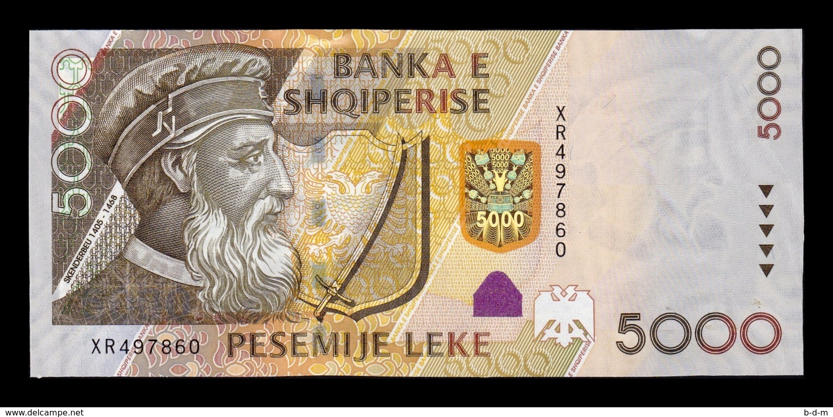 Albania 5000 Leke 2013 Pick 75b SC UNC - Albania