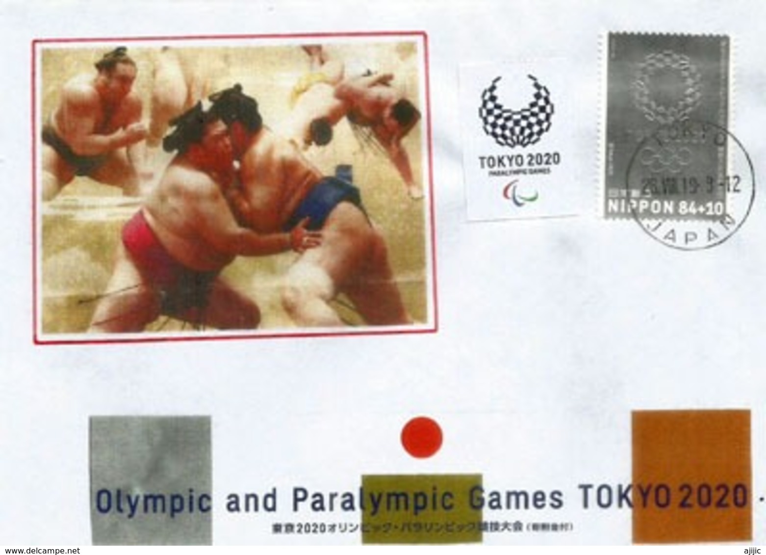 Sumo Granted Full Recognition As Olympic Sport By IOC. Special Cover Tokyo 2019 - Briefe U. Dokumente