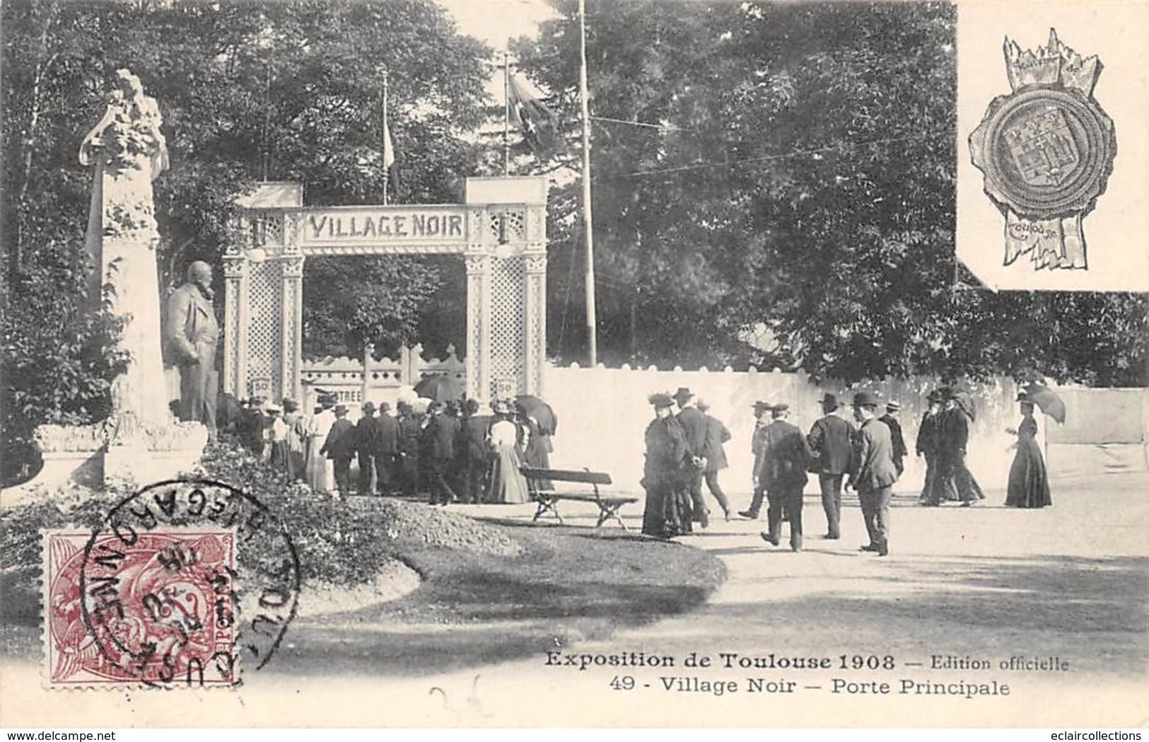 Thème  Exposition Coloniale.    Toulouse 1908 Village Noir  (voir Scan) - Exhibitions