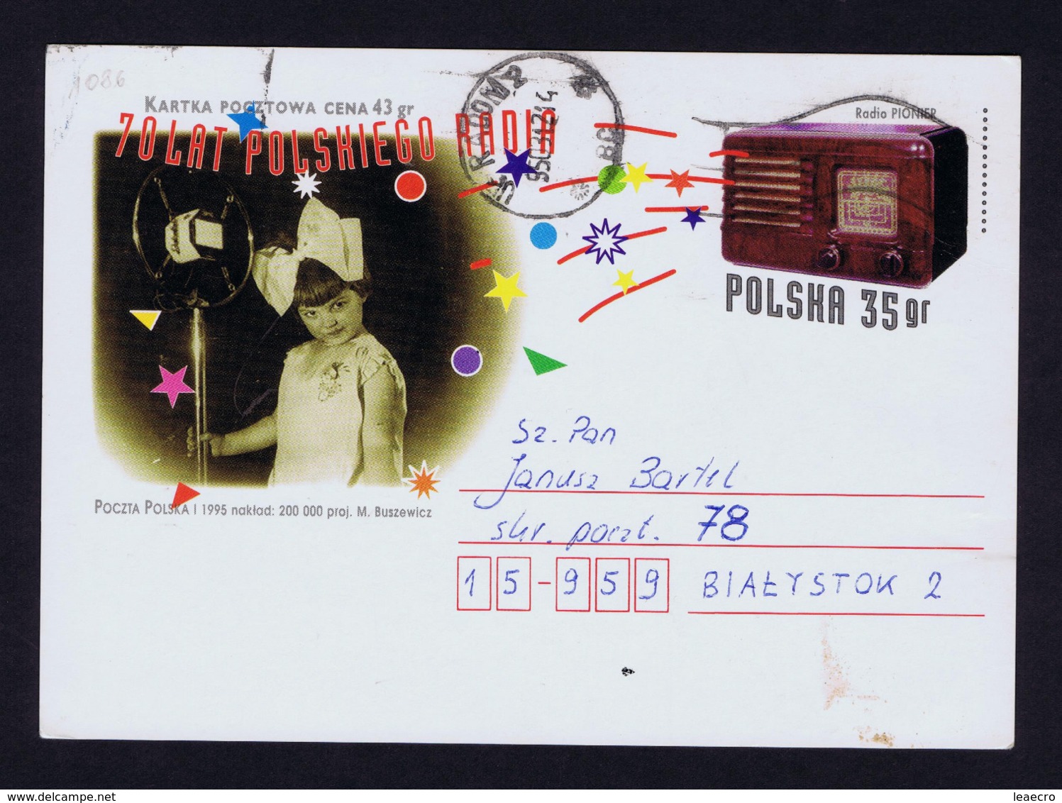 POLSKA Old Radio 70th Anniv 1995 Postal Stationery Gc4354 - Other & Unclassified