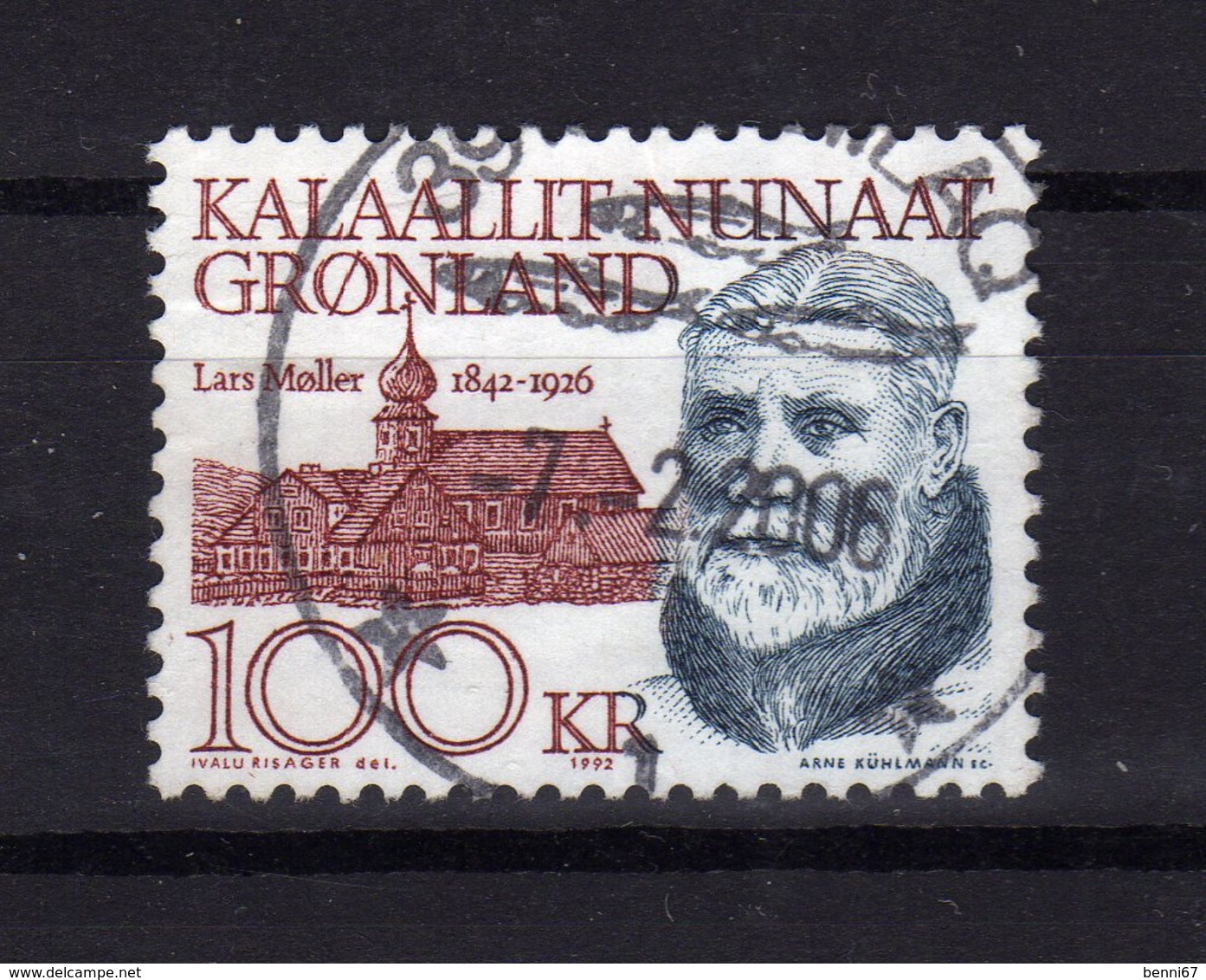 GROENLAND Greenland 1992 Lars Moller Yv 215 OBL - Gebraucht