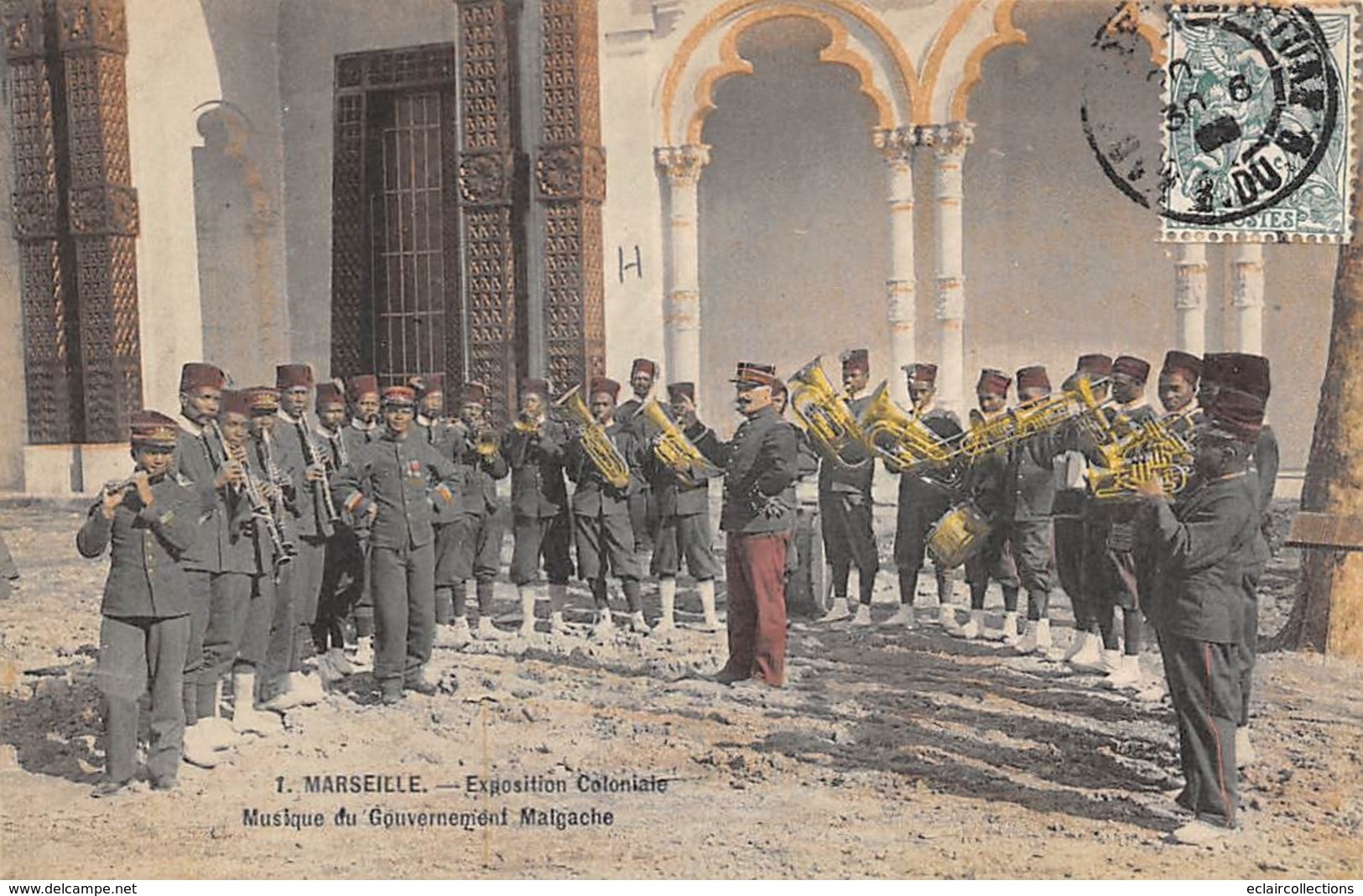 Thème  Exposition Coloniale.    Marseille      Musique Du Gouvernement Malgache     (voir Scan) - Esposizioni