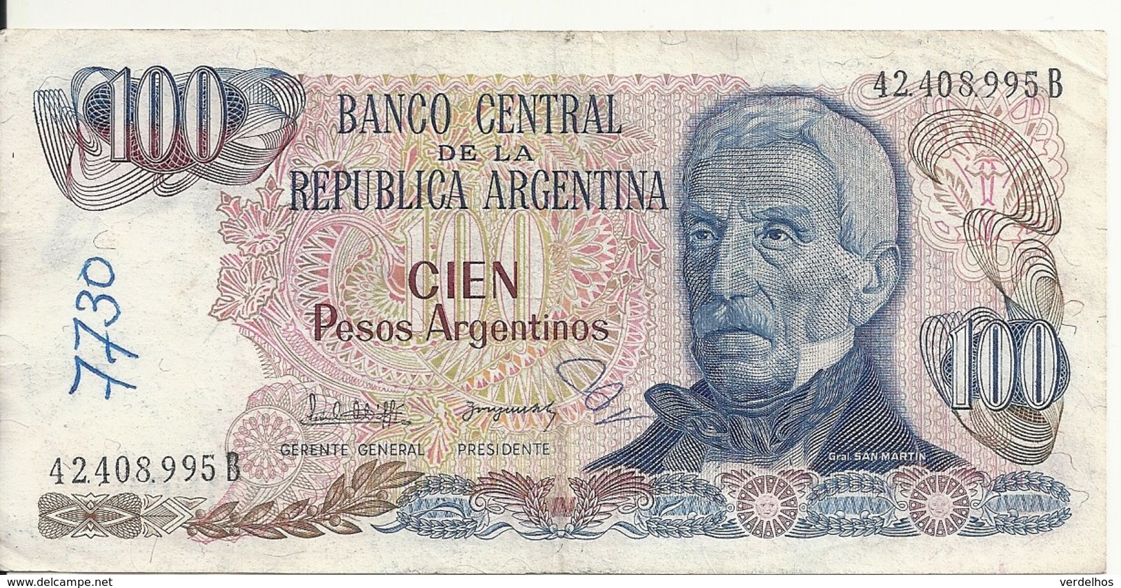 ARGENTINE 100 PESOS ND1983-85 VF P 315 - Argentine