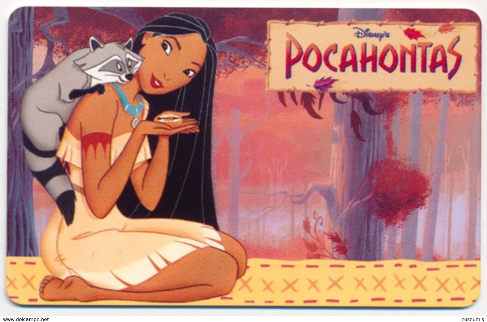 ARGENTINA - ARGENTINE - ARGENTINIEN TELEFONICA DISNEY POCAHONTAS  20 UNITS CHIP PHONECARD TELECARTE PERFECT - Argentine