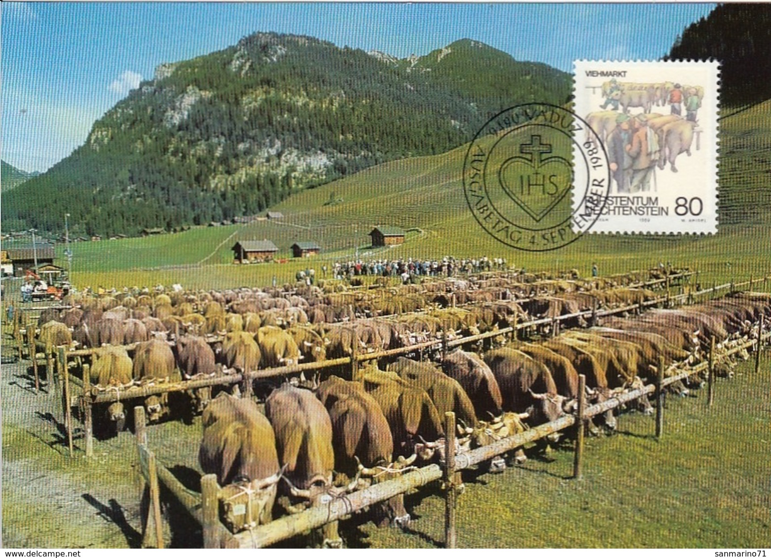 LIECHTENSTEIN Maximum Card 973 - Farm