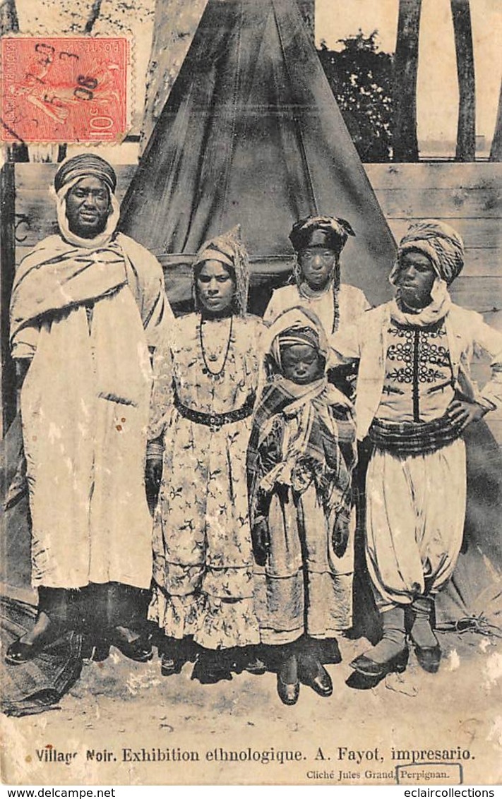 Thème  Exposition Coloniale.  Perpignan   Exhibition Ethnologique       (voir Scan) - Expositions