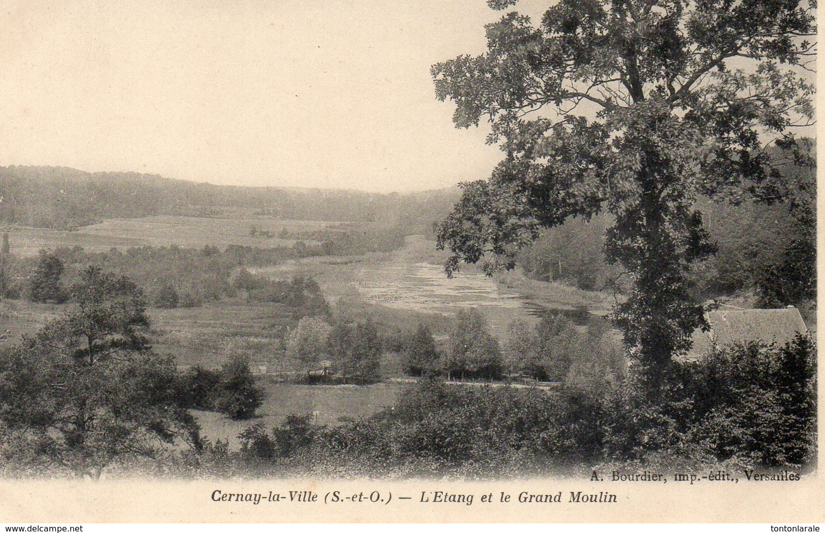 CPA- CERNAY LA VILLE - L'ETANG ET  LE GRAND MOULIN - Cernay-la-Ville