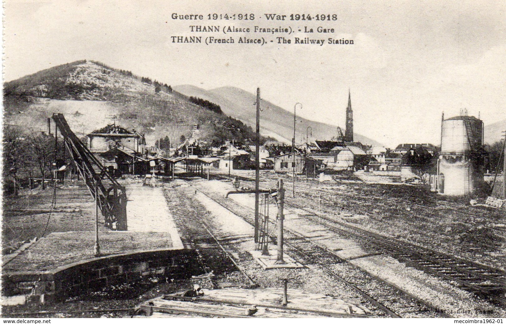 Guerre 1914-1918 THANN (Alsace Française) L'Gare - Thann