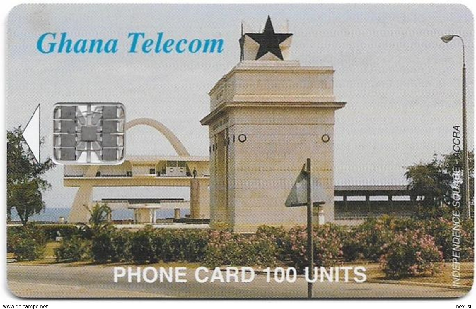 Ghana - Ghana Telecom - Independence Square, Accra - 12.1999, 100U, 75.000ex, Used - Ghana