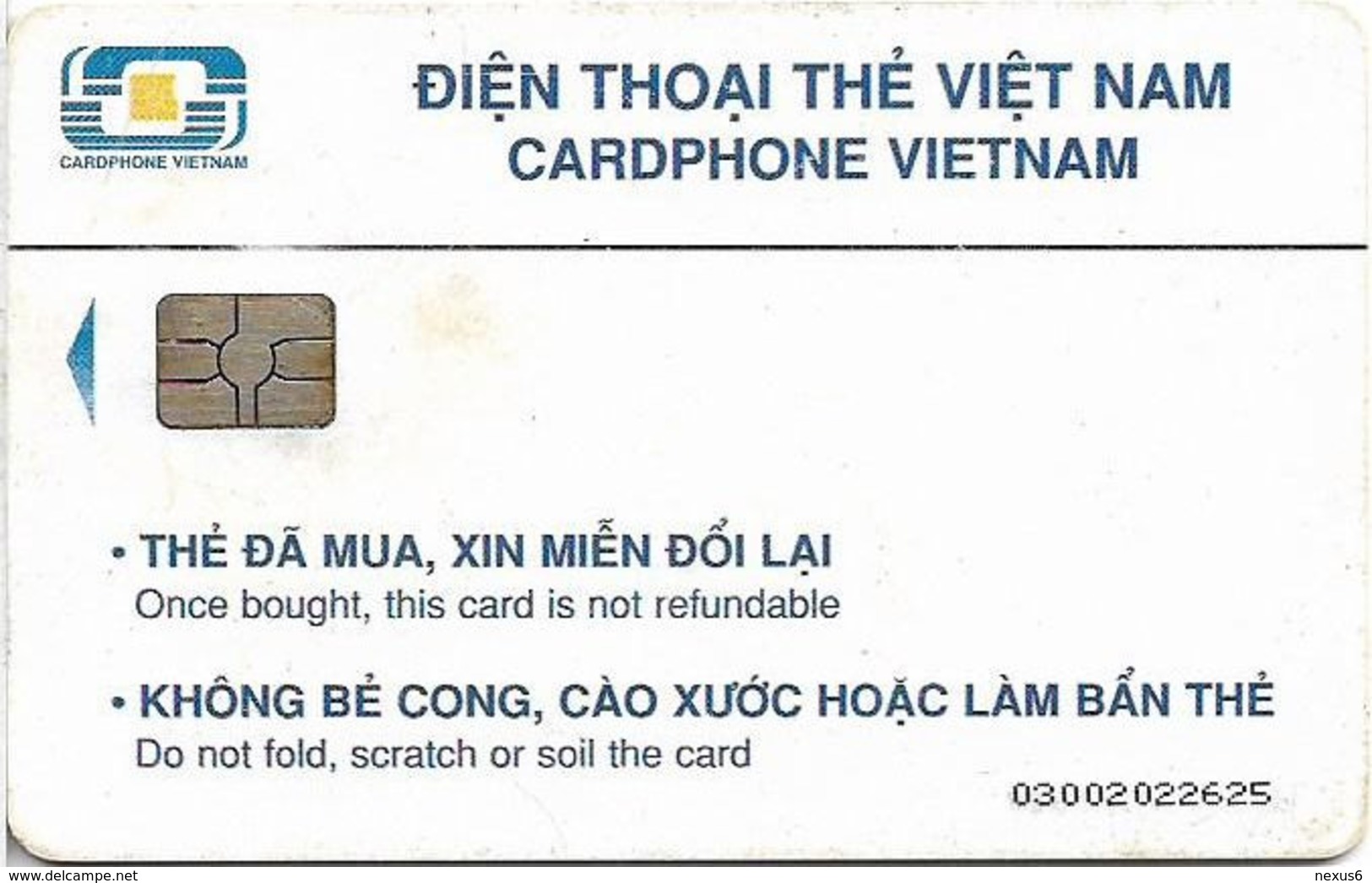 Vietnam - Central Post & Telecom (Chip) - Ta Chai So Po - Chip Gem5 Red, Used - Viêt-Nam