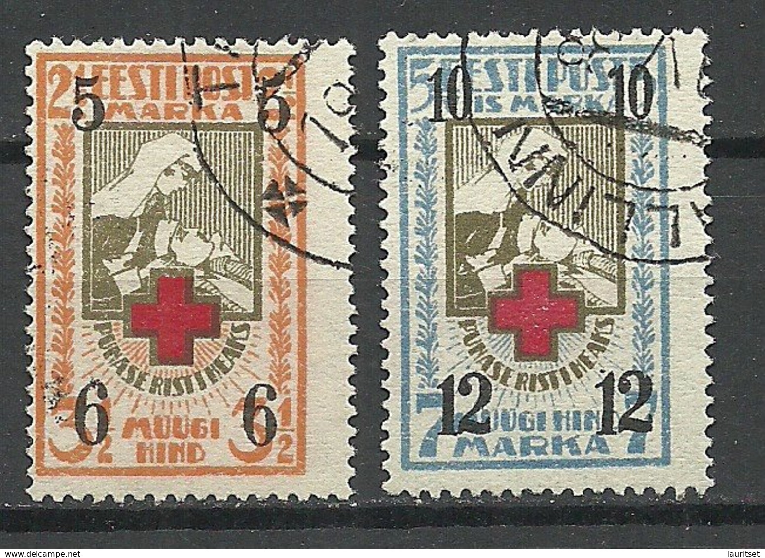 Estland Estonia 1926 Michel 60 - 61 O - Estland