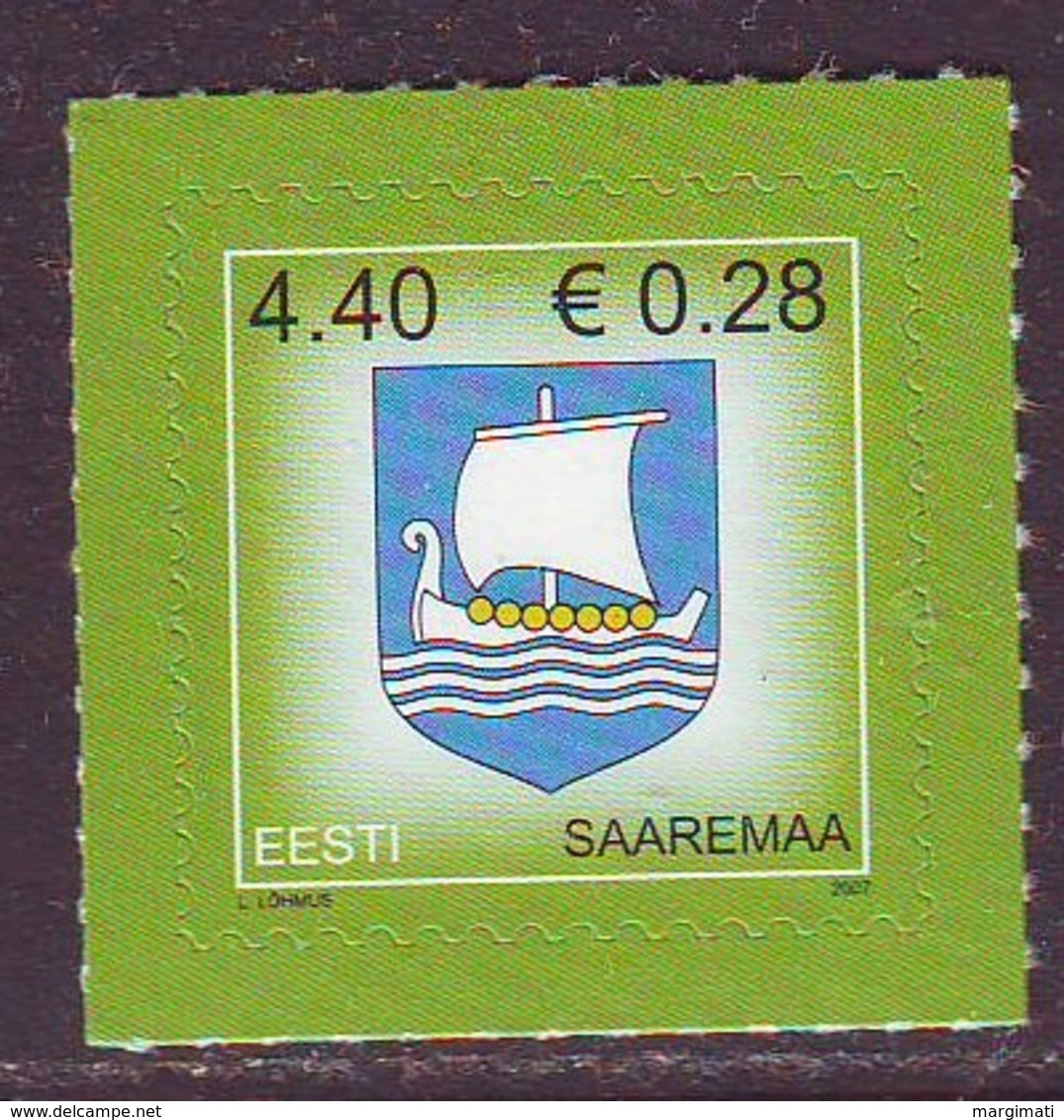 Estland 2007. Arms Of Saaremaa. MNH. Pf. - Estland