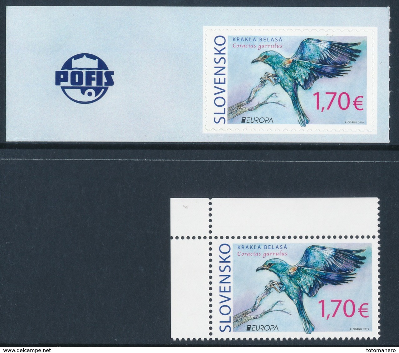 SLOVAKIA/Slowakei/Slovensko EUROPA 2019 "National Birds" Gummed & Adhesive** - 2019