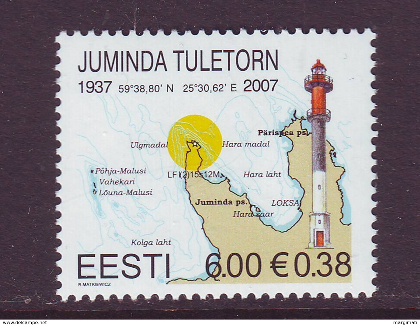 Estland 2007. Juminda Lighthouse. MNH. Pf. - Estonia