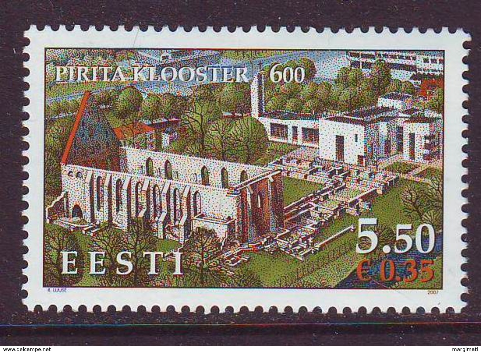 Estland 2007. The 600th Anniversary Of The Pirita Convent. MNH. Pf. - Estland