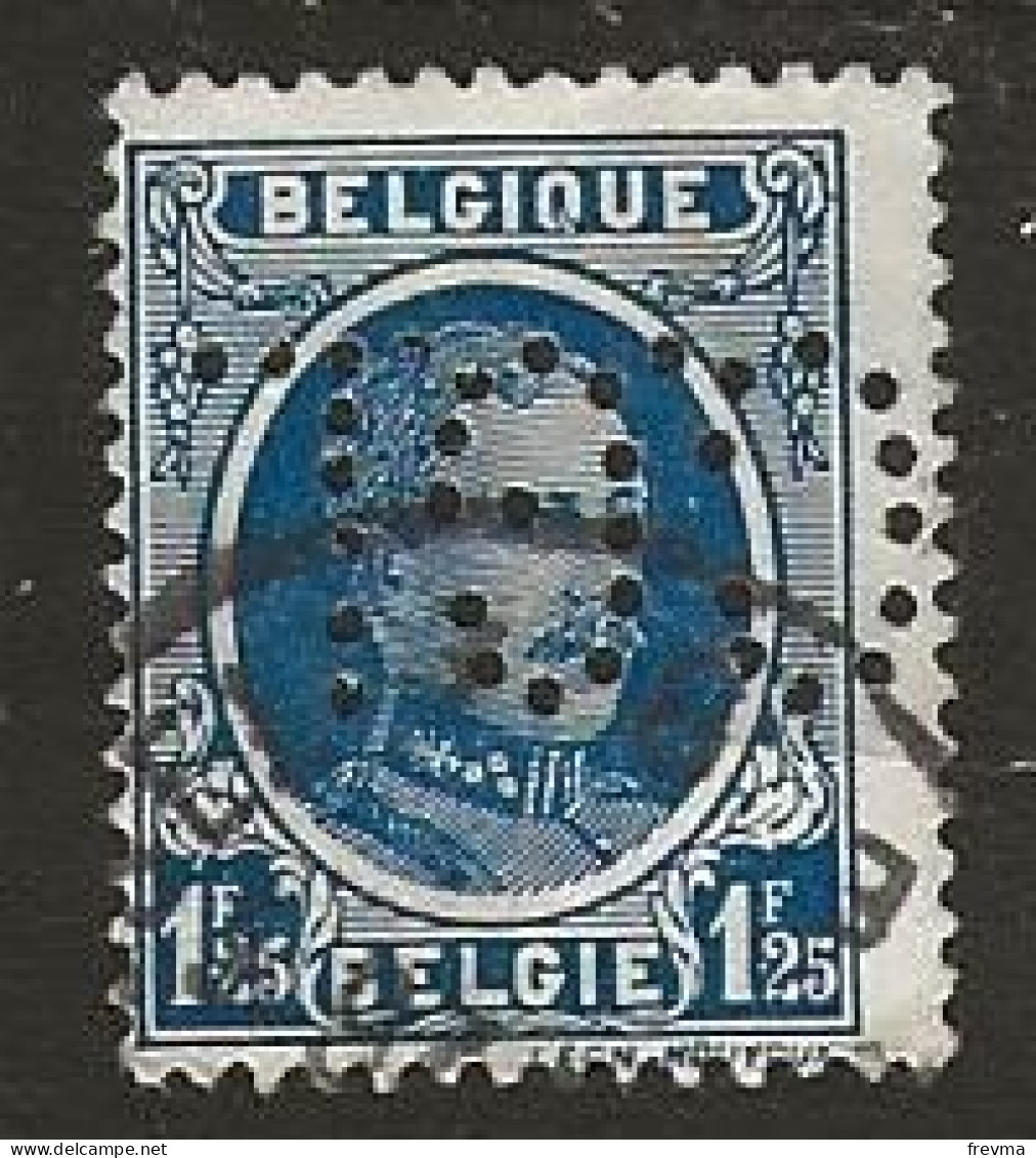 Timbre Belgique Perforé CGL - 1909-34