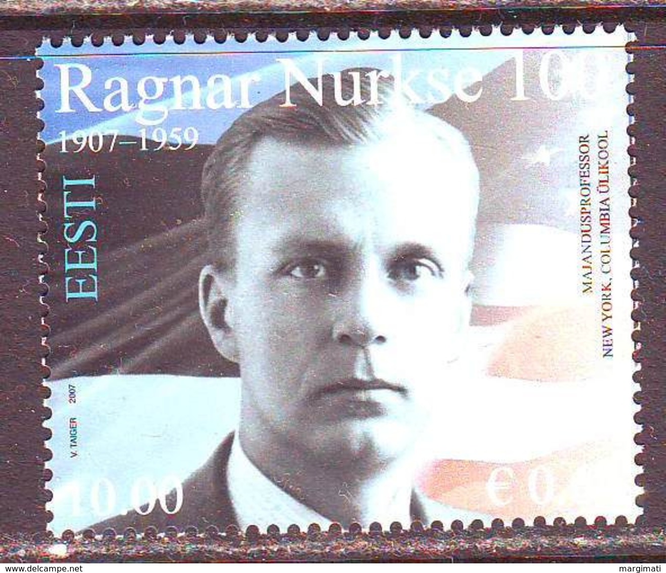 Estland 2007.Economist Ragnar Nurkse. MNH. Pf. - Estland
