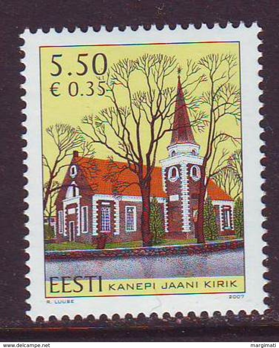 Estland 2007.St John`s Kanepi Church. MNH. Pf. - Estland