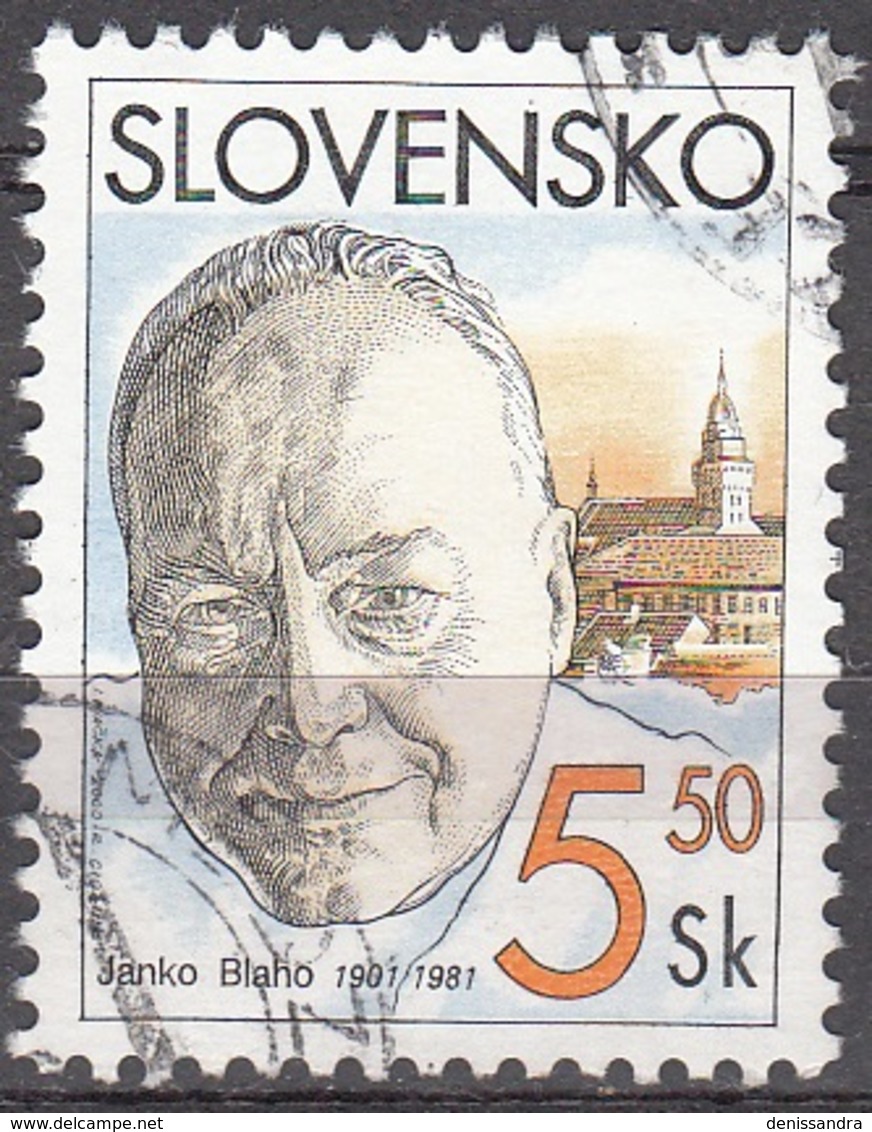 Slovensko 2001 Michel 386 O Cote (2009) 0.30 Euro Janko Blaho Cachet Rond - Oblitérés