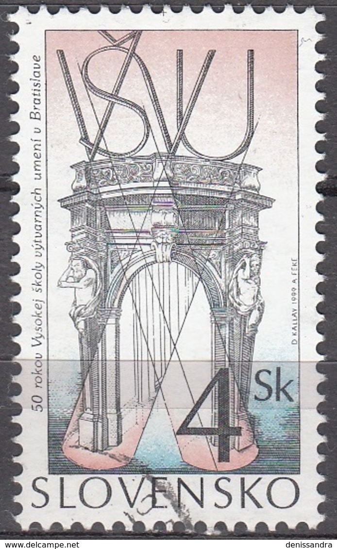 Slovensko 1999 Michel 347 O Cote (2009) 0.20 Euro 50 Ans Ecole De L'art Cachet Rond - Oblitérés