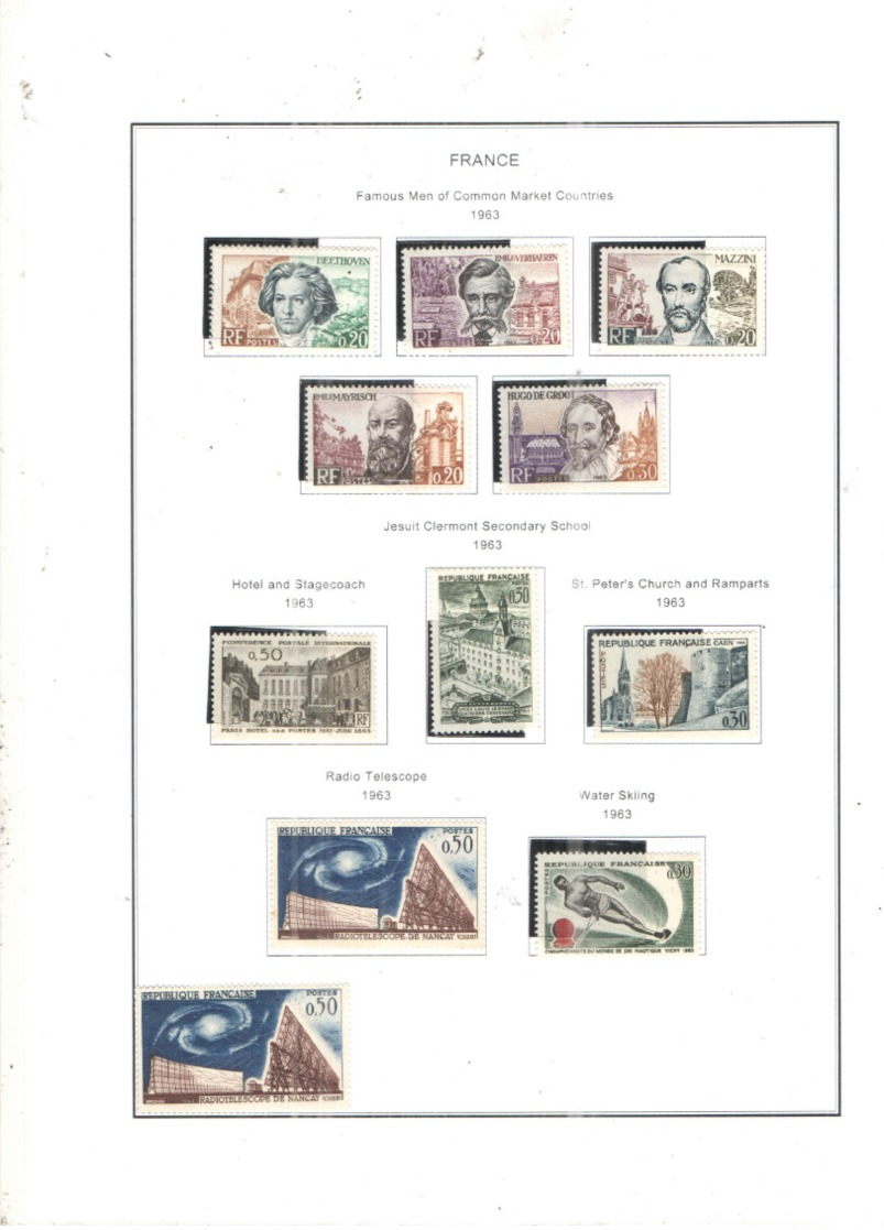 Francia PO 1963 Chiesa S.Peter  Scott.1066+See Scan On Album A; - Unused Stamps