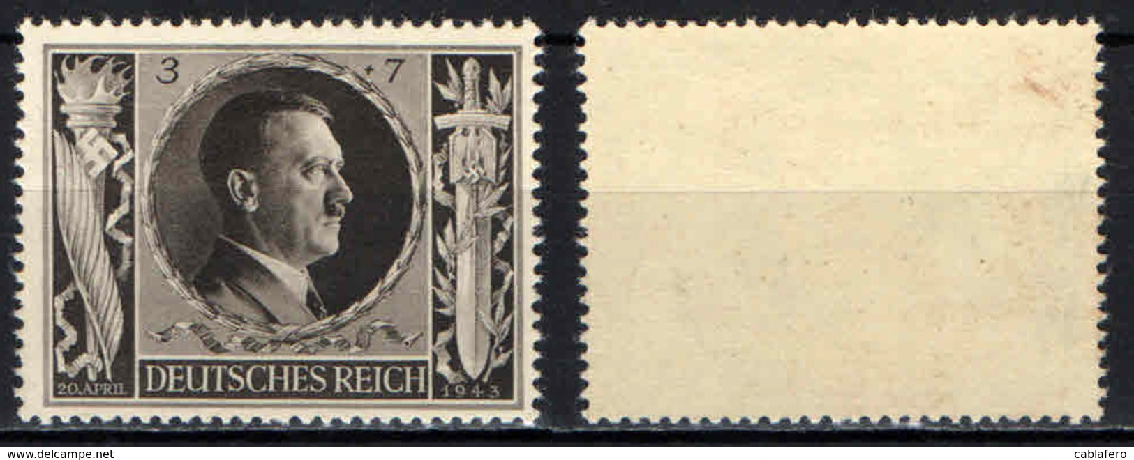 GERMANIA TERZO REICH - 1943 - 54° COMPLEANNO DI ADOLF HITLER - MNH - Ungebraucht