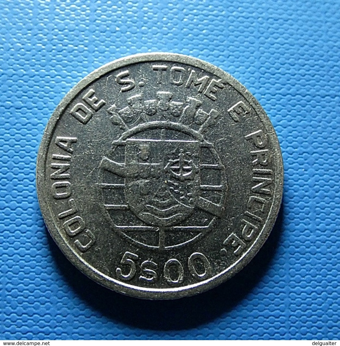 Portuguese S. Tomé E Príncipe 5 Escudos 1939 Silver - Portugal