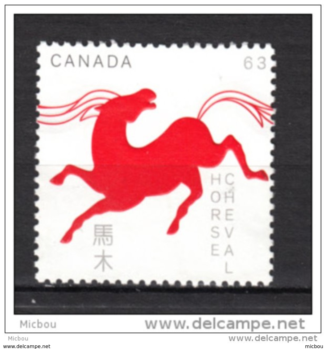 Canada, MNG, Nouvel An Chinois, Chinease New Year, Année Du Cheval, Year Of The Horse - Horses