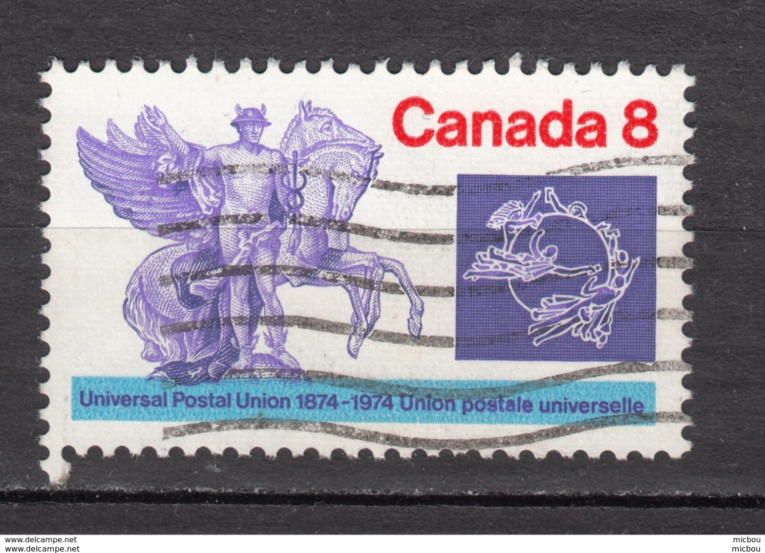 Canada, UPU, U.P.U., Hermès, Pégase, Mythologie, Mythology, Pegasus, Cheval, Horse, - Horses