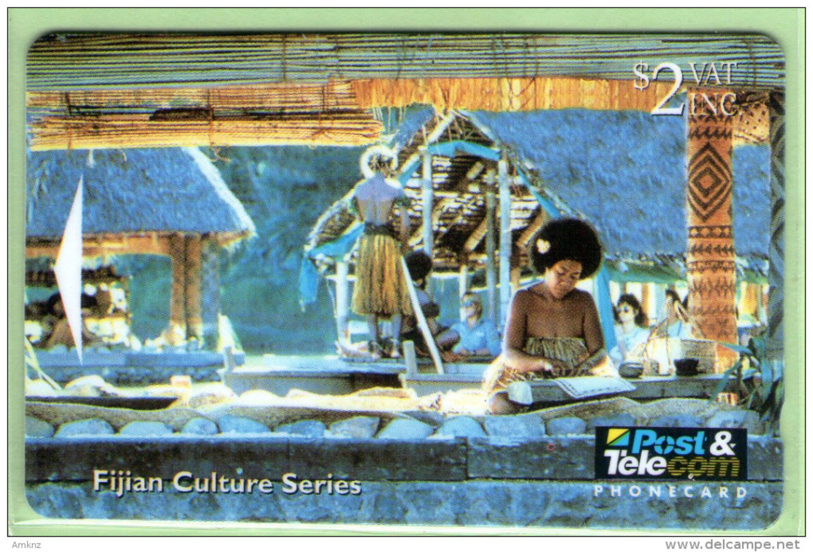 Fiji - 1994 Culture - $2 Tapestry - Control No Error - FIJ-036a - VFU - Fiji