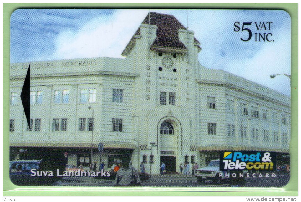 Fiji - 1995 Suva Landmarks - $5 Burns Philip Building - FIJ-060 - VFU - Fidji