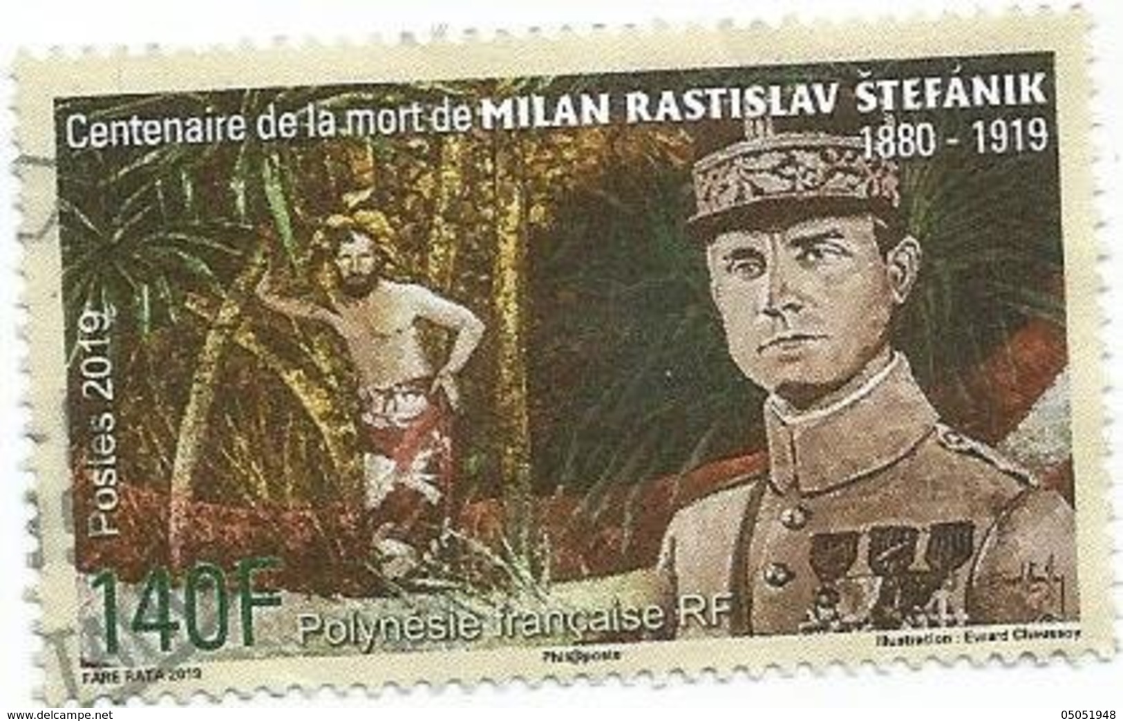 Nouveauté   Milan Rastislav Stefanik  (clascamerou9B) - Used Stamps