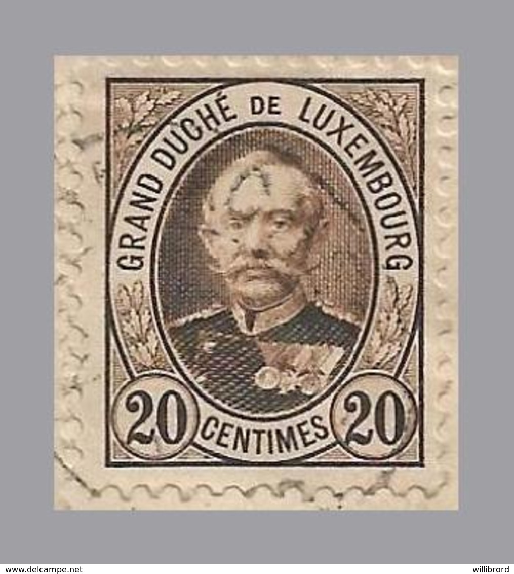 Luxembourg - RRR! 20c BROWN Adolphe - Grevenmacher 1905 Registered Cvr To Germany - 1891 Adolphe De Face