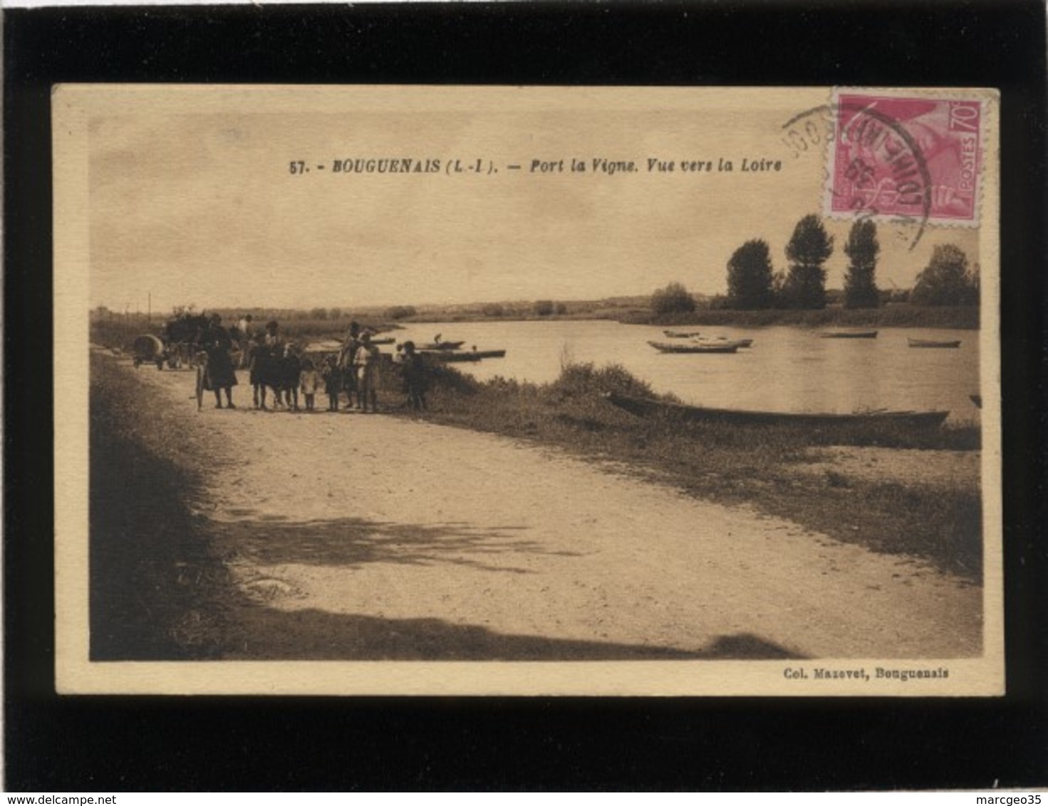 44 Bourguenais Port La Vigne Vue Vers La Loire édit. Mazevet Artaud N° 57 - Bouguenais