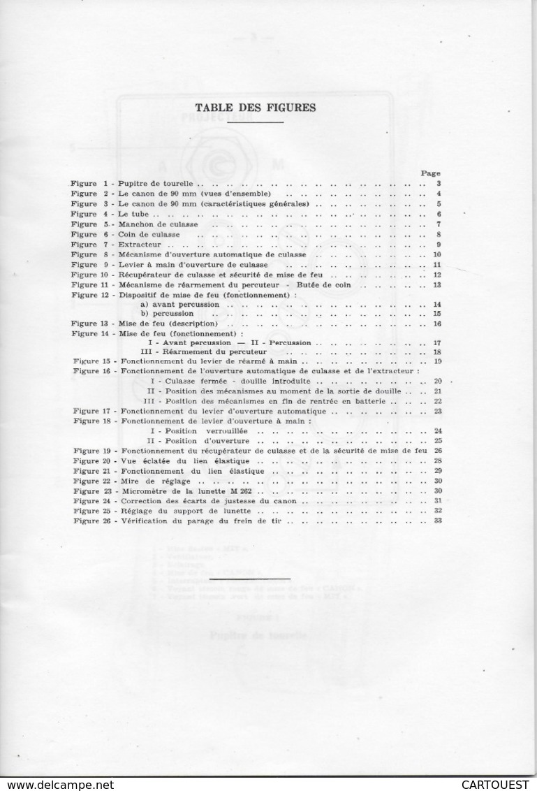 CHAR ASSAUT Panhard Tourelle H. 90 De L' A. M. L. Documentation Technique (  Figures )   ♦♦☺ARMEE BLINDEE - Sonstige & Ohne Zuordnung