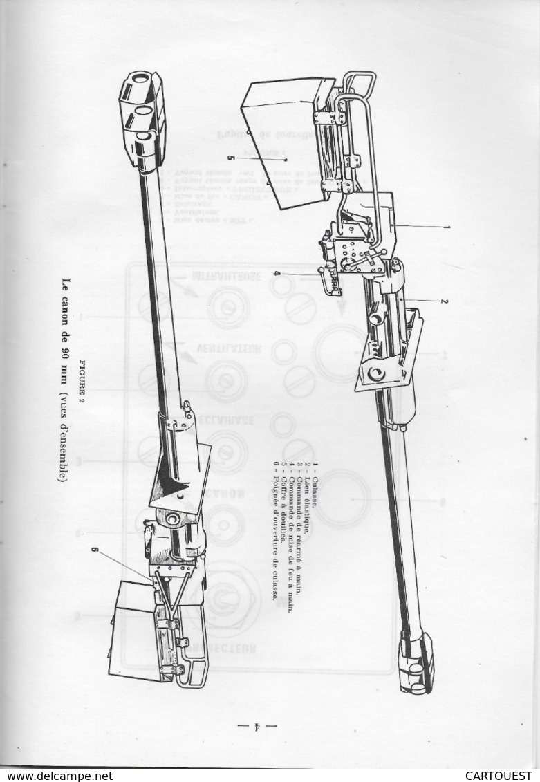 CHAR ASSAUT Panhard Tourelle H. 90 De L' A. M. L. Documentation Technique (  Figures )   ♦♦☺ARMEE BLINDEE - Sonstige & Ohne Zuordnung