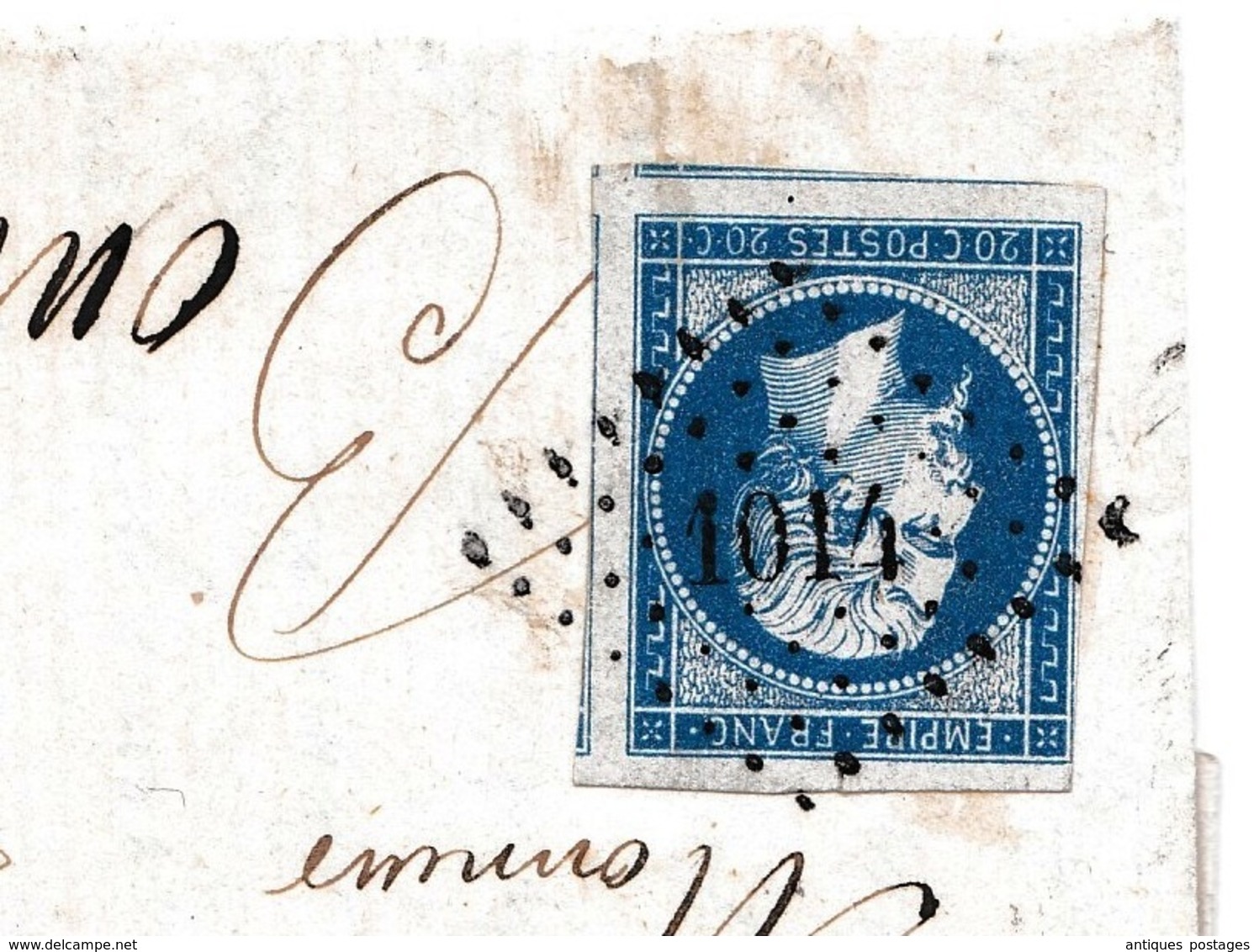 Lettre 1859 Coutras Gironde Bourges Cher Morin Dumanoir Notaire - 1853-1860 Napoléon III.