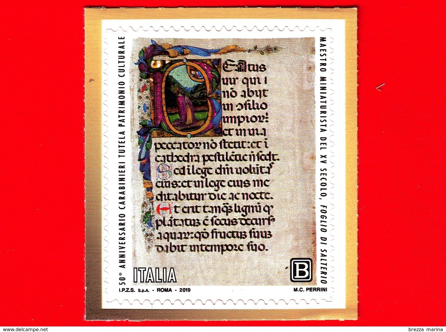 Nuovo - MNH - ITALIA - 2019 - 50 Anni Del Comando Carabinieri Per La Tutela Del Patrimonio Culturale - Da BF - B - 2011-20: Mint/hinged