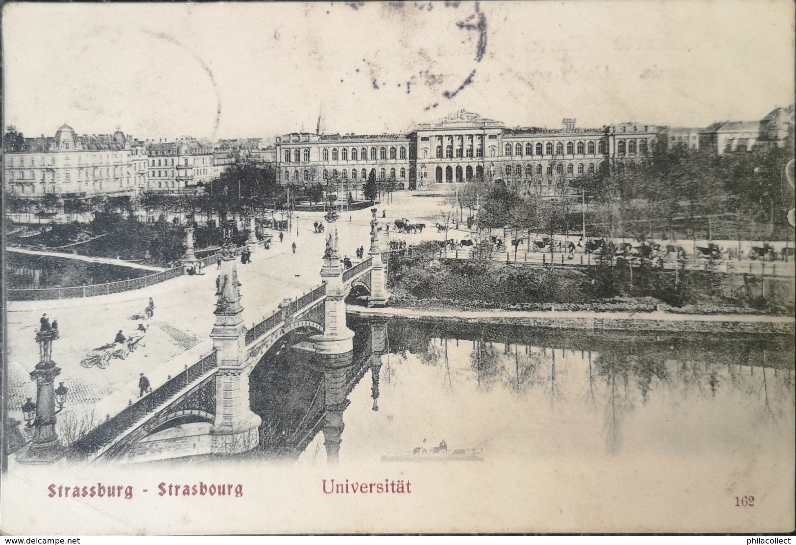 Strasburg - Strasbourg // Universitat Mit Bahnzug Stempel 1905 - Straatsburg