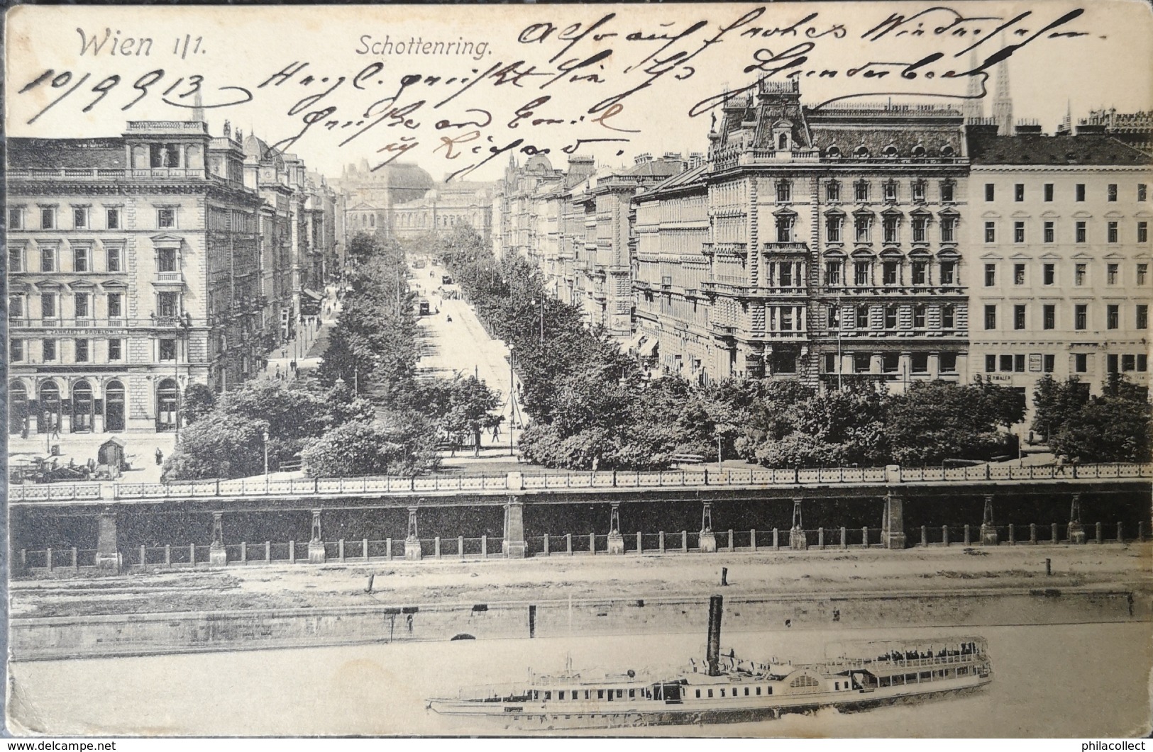 Wien // Schottenring (Schiff) 1913? - Ringstrasse