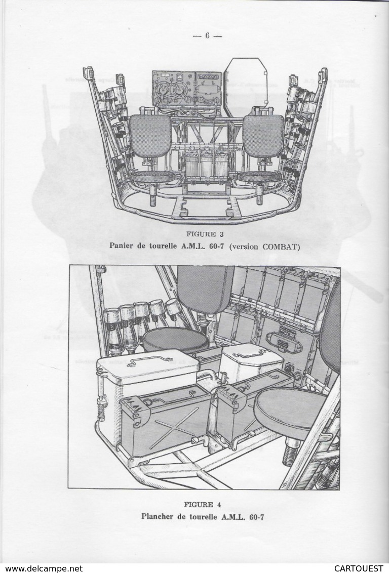 CHAR ASSAUT Tourelle HE. 60 de l' A. M. L. documentation technique (  FIGURES )  ♦♦☺ARMEE BLINDEE