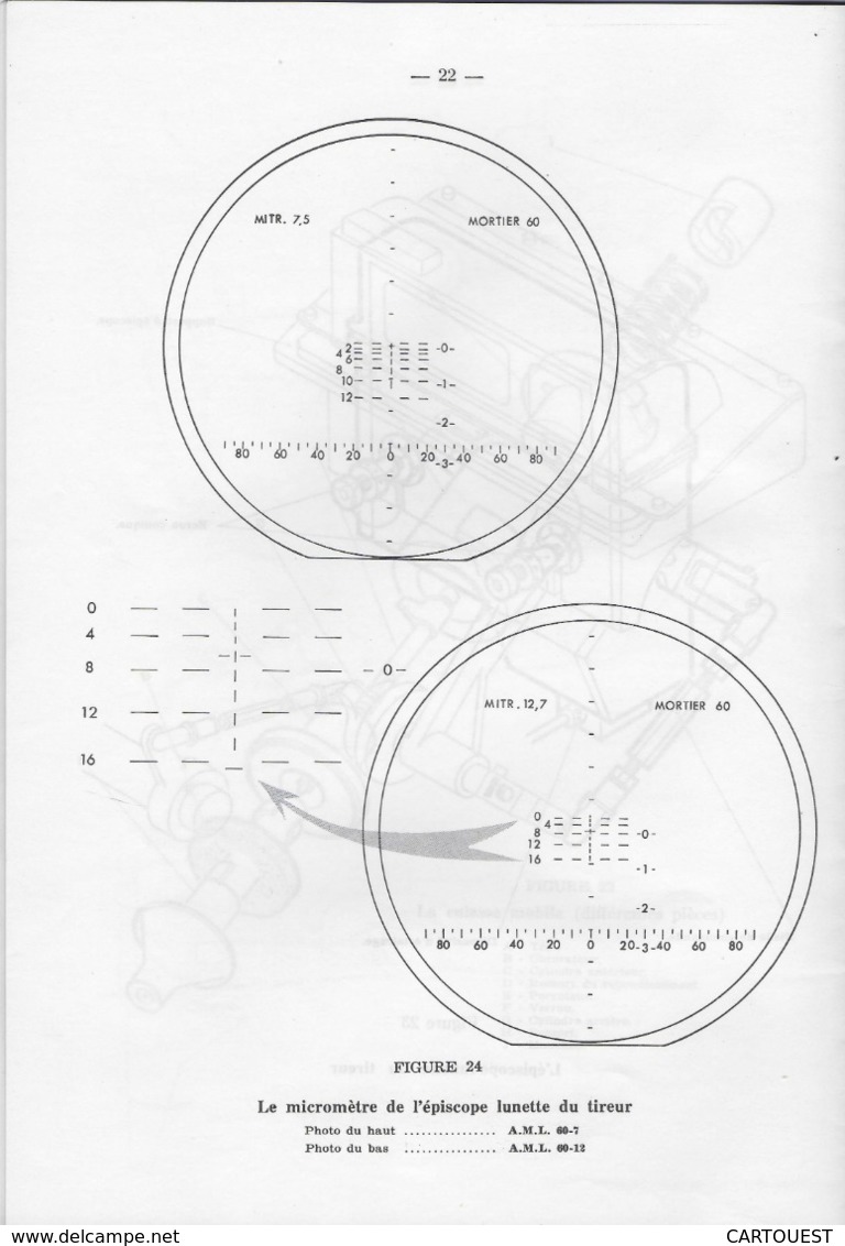 CHAR ASSAUT Tourelle HE. 60 de l' A. M. L. documentation technique (  FIGURES )  ♦♦☺ARMEE BLINDEE