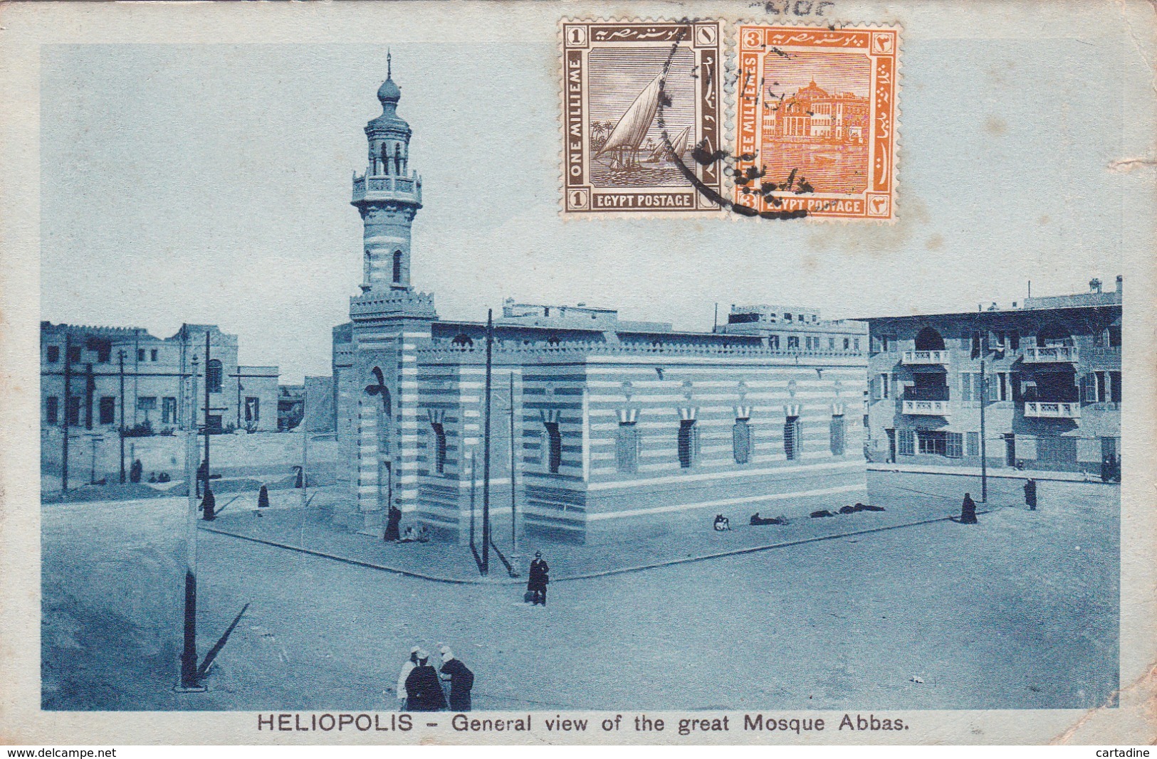 CPA Egypte - Heliopolis - General View Of The Great Mosque Abbas - 1919 - ETAT Voir Scans - Autres & Non Classés