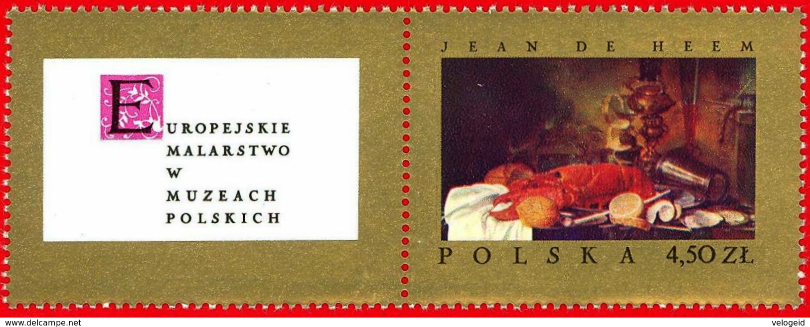Polonia. Poland. 1967. Mi 1814. Jean De Heem. Still Life With Lobster - Otros & Sin Clasificación