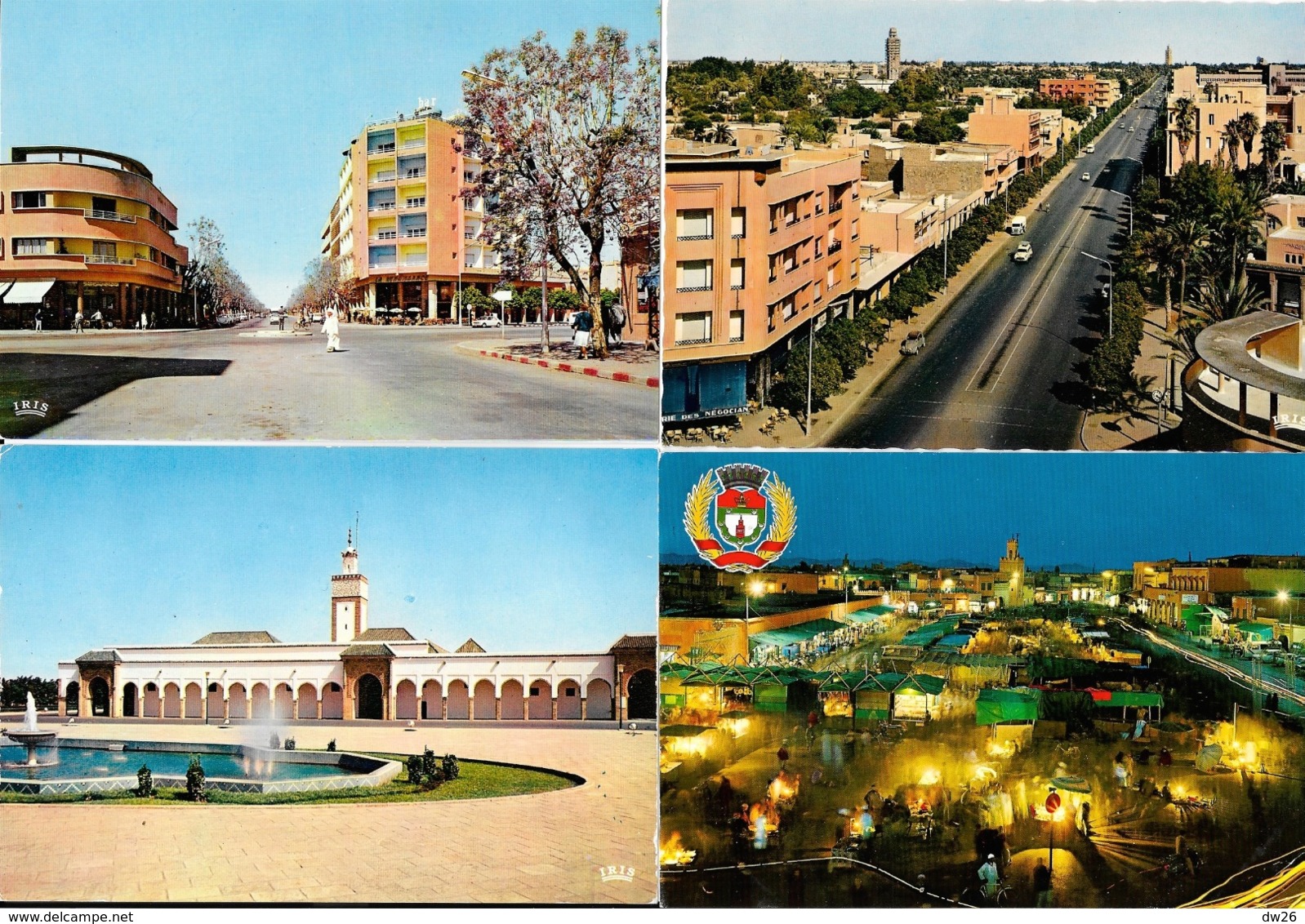 Lot n° 98 de 106 CPSM et CPM du Maroc - Villes, villages, Ksar, Atlas, garde royale, Fantasia, petites animations